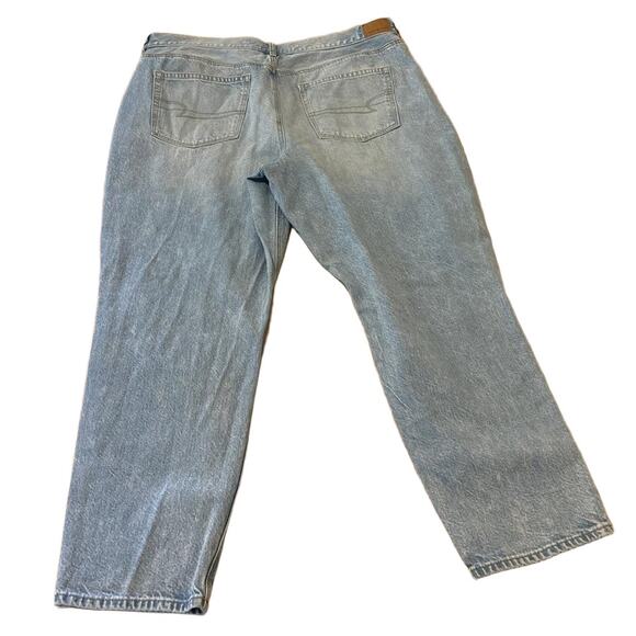 American Eagle Mom Jeans 20 38x27.5 Women Blue High Rise Distressed Plus Size - Picture 5 of 6